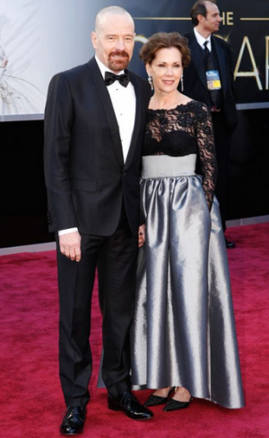 Oscars 2013 - Bryan Cranston and wife